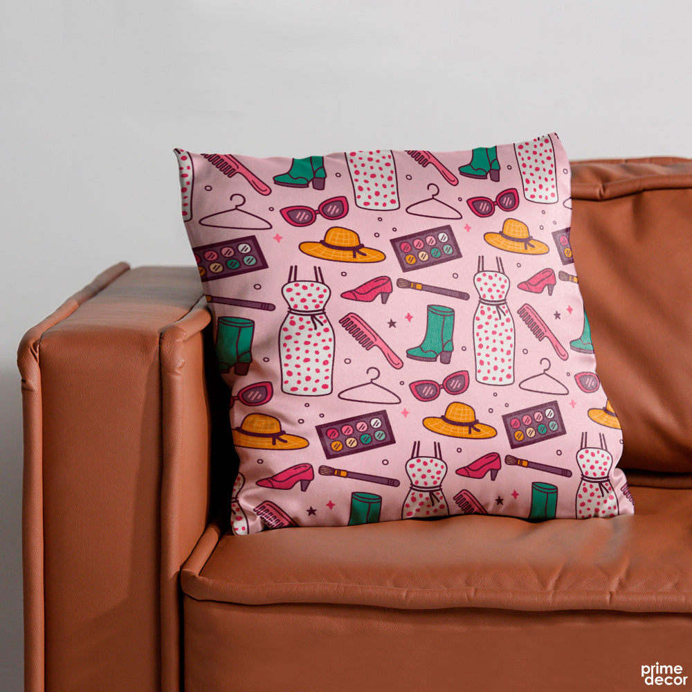 Stylish Pink Chic Accessories | Fashion Cushion #331 - Prime Décor