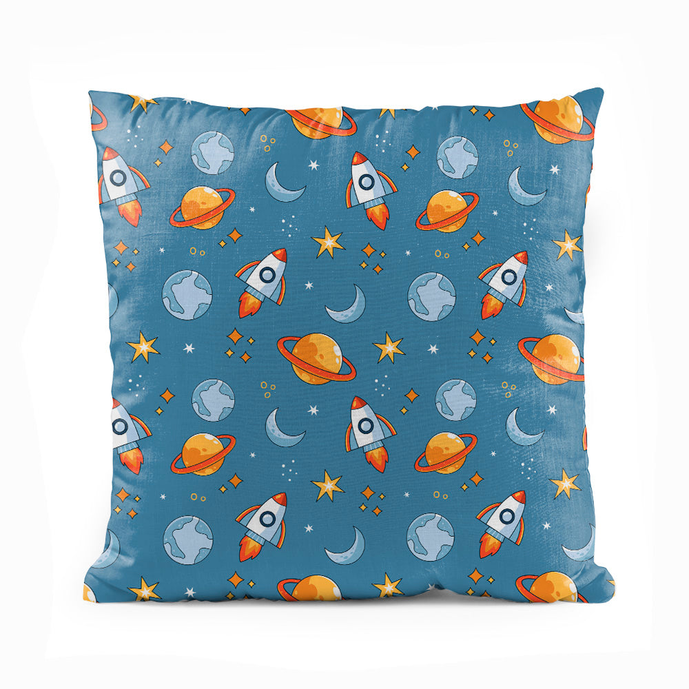 Astronaut Galaxy Space Rocket | Nursery Cushion #334 - Prime Décor