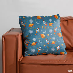 Astronaut Galaxy Space Rocket | Nursery Cushion #334 - Prime Décor