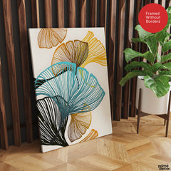 Colorful Tropical Leaves Floral Design | Abstract Floral Artwork #0033 - Prime Décor