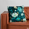White & Green Floral Design  | Abstract Cushion #342