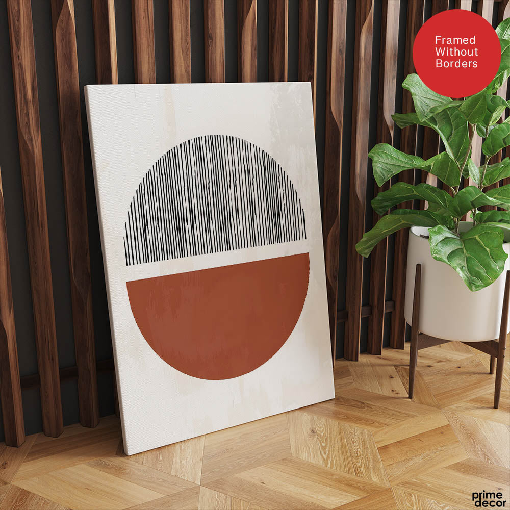 Black & Brown Abstract Art Deign | Abstract Office Artwork #00344 - Prime Décor