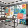 Sticky Notes With Success Typography | Office Wallpaper Mural