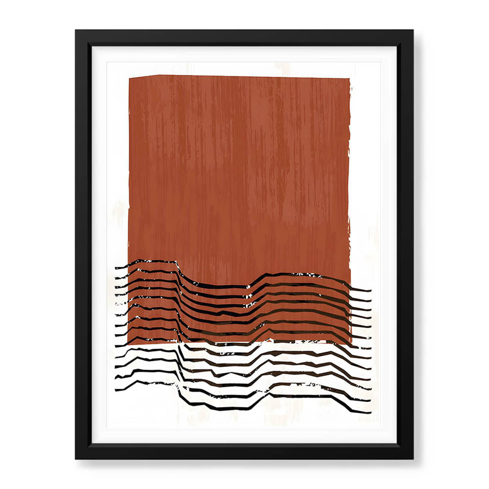 Black & Brown Abstract Art Deign | Abstract Office Artwork #00345 - Prime Décor