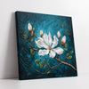 Botanical Magnolia Flowers With Impasto Texture (Single Panel) Digital Painting Wall Art