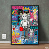 Boxing Kaws With Colorful Background  | Fashion Poster Wall Art