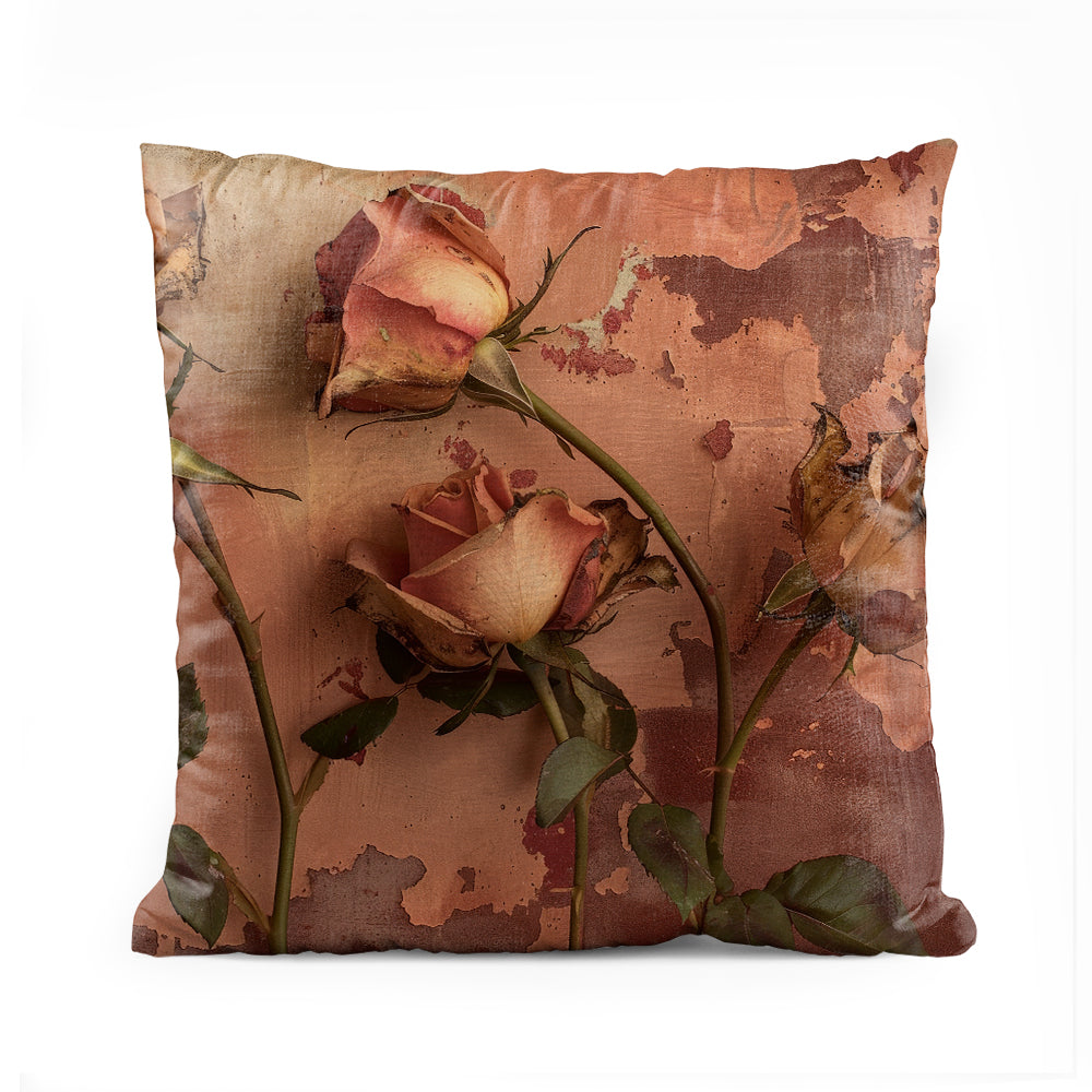 Vintage Dying Rose | Floral Cushion #034 - Prime Décor