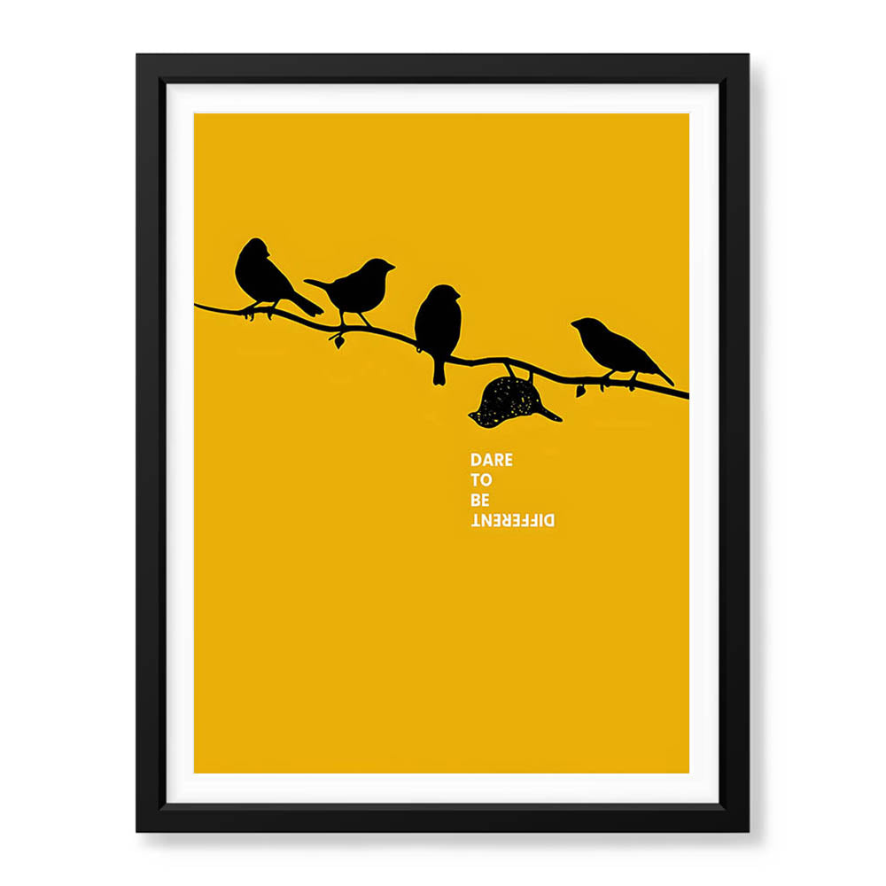 Dare To Be Different Motivational Quote | Abstract Motivational Artwork #00351 - Prime Décor