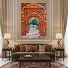 Ornate Mughal Archway with Intricate Carvings (Single Panel) Digital Painting Wall Art