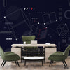 Flat Design Abstract Wireframe | Wallpaper Mural