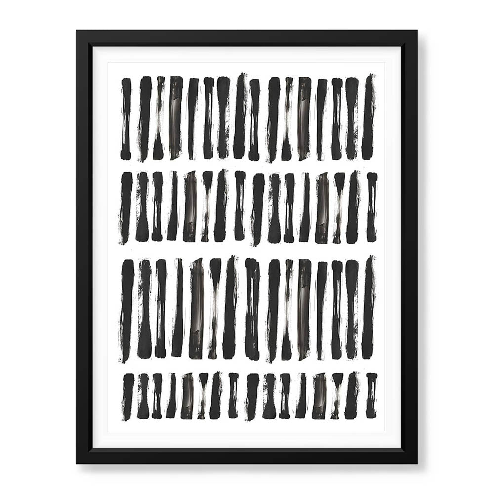 Black & White Abtract Art Over White Background | Abstract Office Artwork #00365 - Prime Décor