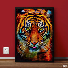 Tiger Art Illustration | Animal Poster Wall Art - Prime Décor