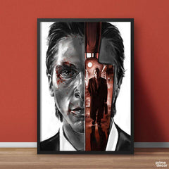 American Psycho With Knife Artwork | Movie Poster Wall Art - Prime Décor