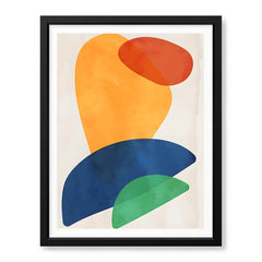 Colorful Abtract Art Over White Background | Abstract Office Artwork #00370 - Prime Décor