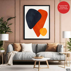 Colorful Abtract Art Over White Background | Abstract Office Artwork #00371 - Prime Décor