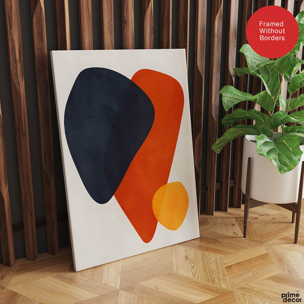 Colorful Abtract Art Over White Background | Abstract Office Artwork #00371 - Prime Décor