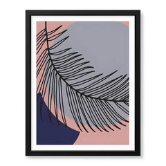 Black Abstract Floral Art Over Colorful Background | Abstract Floral Artwork #00380 - Prime Décor
