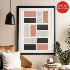 Beautiful Abstract Art Over Colorful Background | Abstract Office Artwork #00382 - Prime Décor