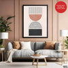 Beautiful Abstract Art Over Colorful Background | Abstract Office Artwork #00383 - Prime Décor