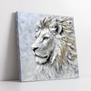 Monochrome Lion King Profile Heavy Stroke (Single Panel) Digital Painting Wall Art