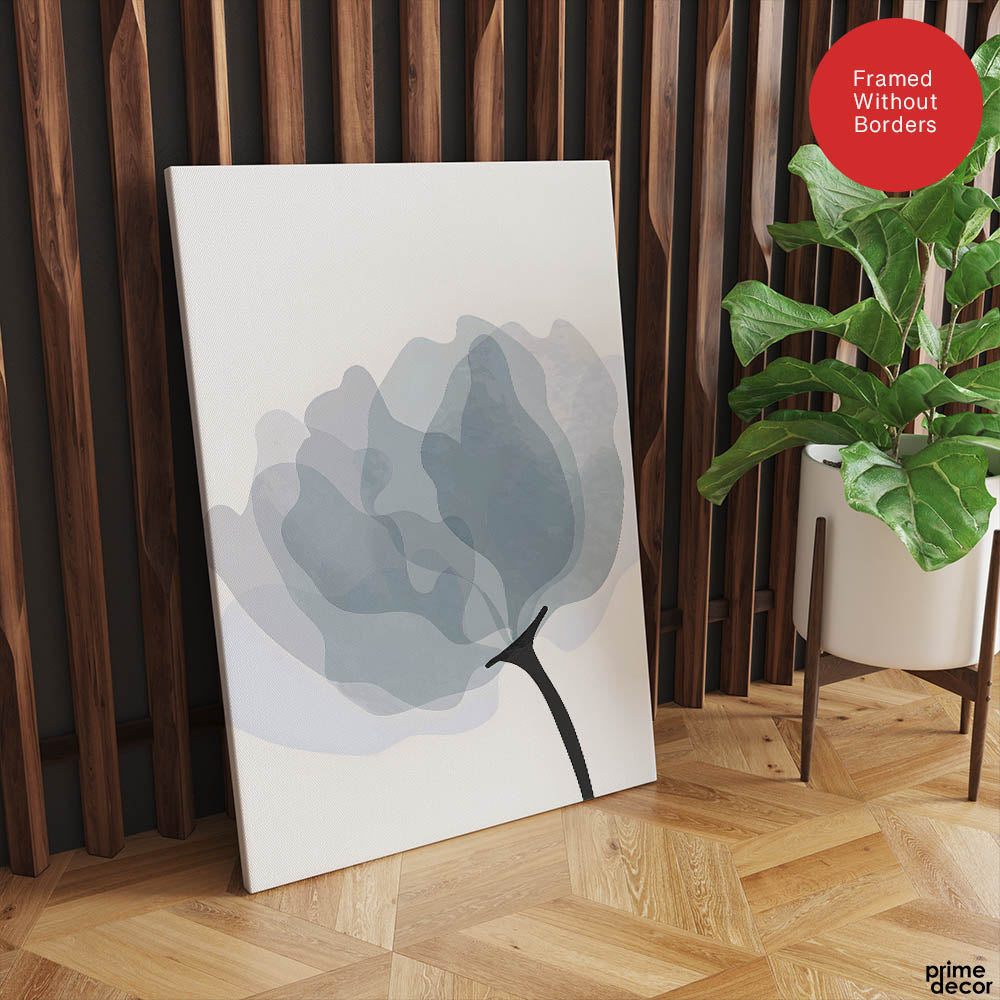 Beautiful Abstract Floral Art Over White Background | Abstract Floral Artwork #00387 - Prime Décor