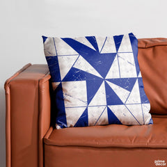 Grey & Blue Marble Style Design | Fashion Cushion #387