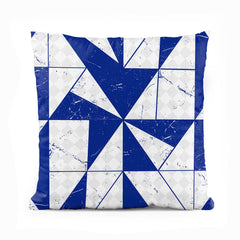 Grey & Blue Marble Style Design | Fashion Cushion #387