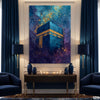 Celestial Holy Kaaba Golden Detail Abstract Style (Single Panel) Digital Painting Wall Art