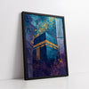 Celestial Holy Kaaba Golden Detail Abstract Style (Single Panel) Digital Painting Wall Art