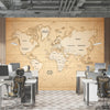 Abstract World Map Design | Travel Wallpaper Mural
