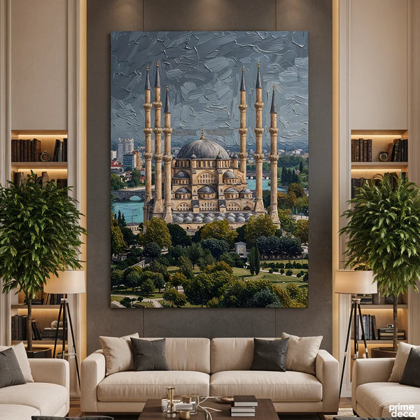 Grand Ottoman Architecture Hagia Sophia Impressionist Style (Single Panel) Digital Painting Wall Art