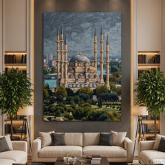 Grand Ottoman Architecture Hagia Sophia Impressionist Style (Single Panel) Digital Painting Wall Art