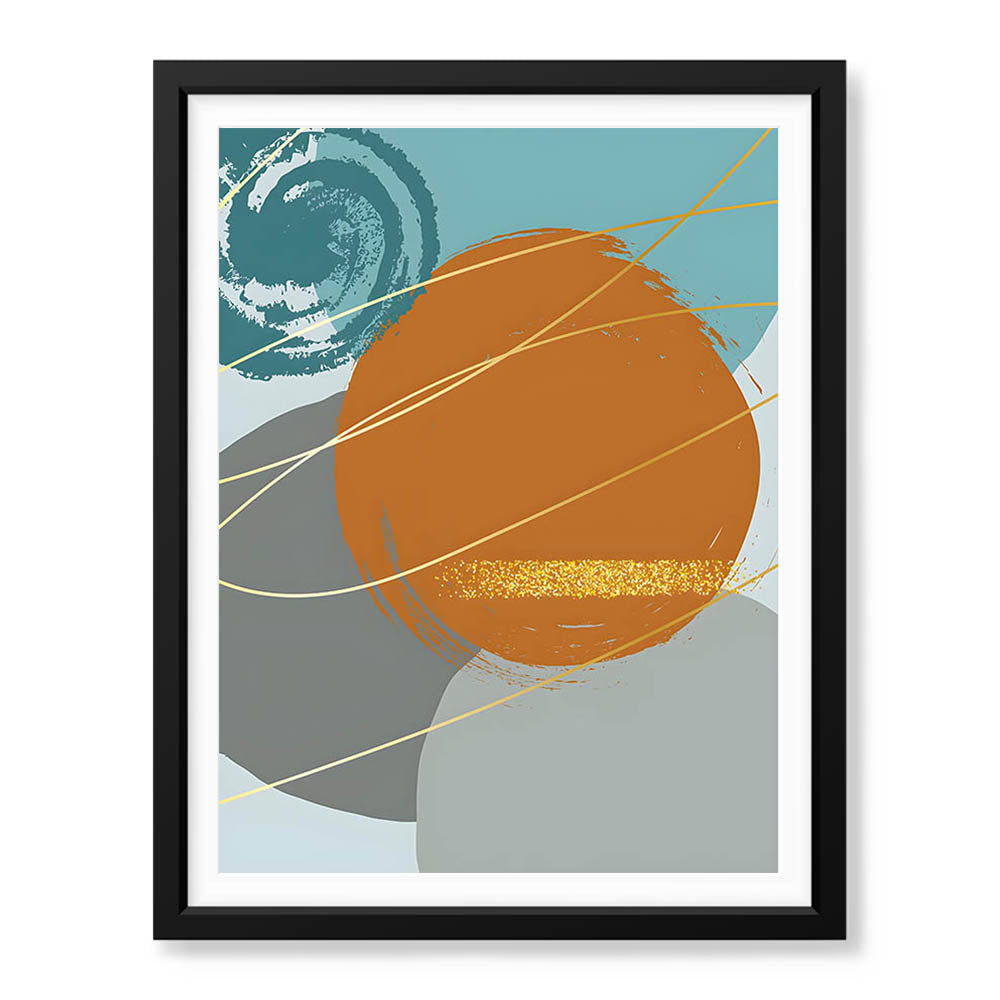 Colorful Abstract Paint Stroke Art Over White Background | Abstract Office Artwork #00397 - Prime Décor