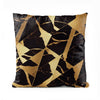 Gold & Black Hue Granite Texture | Abstract Cushion #039