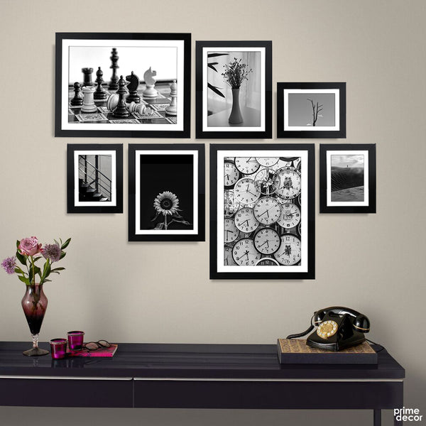 Aesthetic Black & White Vintage Art Collection (7 Panel) Classic Wall Art