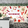 Educational Artwork With Science Typography | Nursery Wallpaper Mural