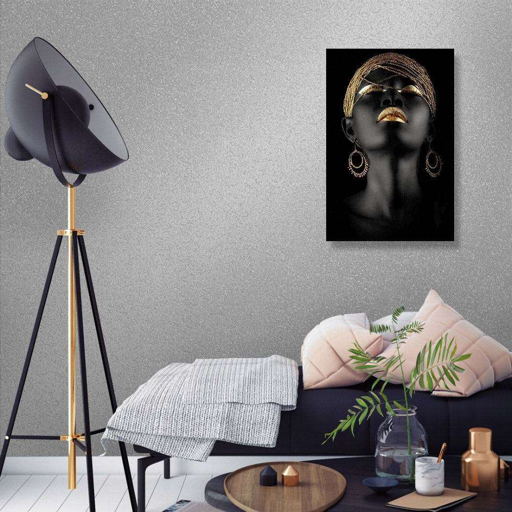 African Gold Woman - Prime Décor