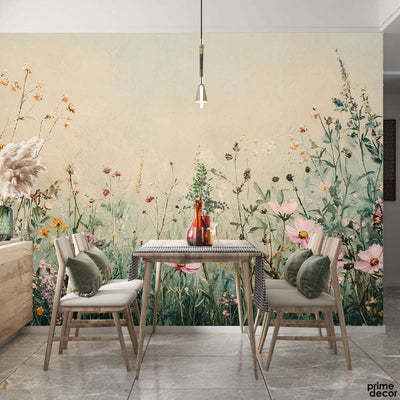 Beautiful Nature Fields Design | Floral Wallpaper Mural