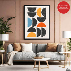Black & Gold Abstract Art Over White Background | Abstract Office Artwork #00400 - Prime Décor