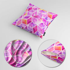 Mystic Marble Series - Pink | Abstract Cushion #402