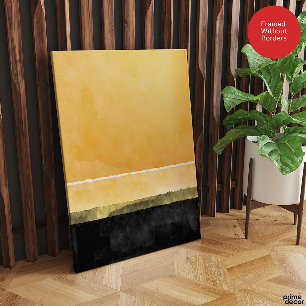 Black & Gold Color Shades Abstract Art Design | Abstract Office Artwork #00404 - Prime Décor