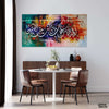 Prophet Yunus's Prayer Calligraphy Dynamic Abstract Handmade Painting