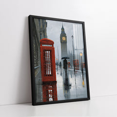 Quiet Moments in Westminster Cityscape (Single Panel) Digital Painting Wall Art