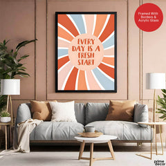 Every Day Is A Fresh Start | Motivational Colorful Office Artwork #0040 - Prime Décor