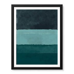 Blue & Green Color Shades Abstract Design | Abstract Office Artwork #00412 - Prime Décor