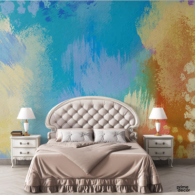 Watercolor Oil Painting Background | Art Wallpaper Mural - Prime Décor