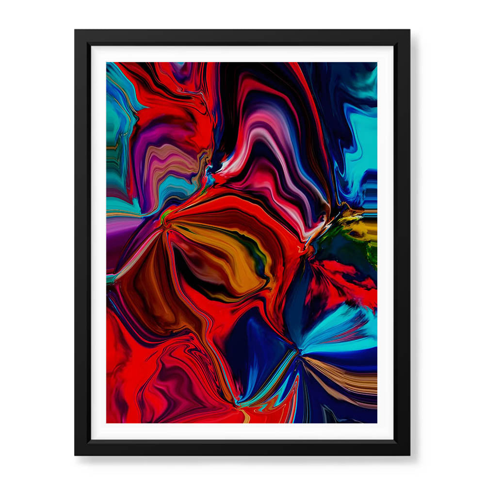 Beautiful Abstract Art With Colorful Paint Art | Abstract Office Artwork #00416 - Prime Décor