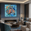 Wa huwal 'Aliyyul 'Adheem Abstract Calligraphy Handmade Painting
