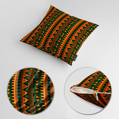Abstract Colorful Pattern Artwork Artwork Over Green Background | Abstract Cushion #417