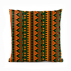 Abstract Colorful Pattern Artwork Artwork Over Green Background | Abstract Cushion #417